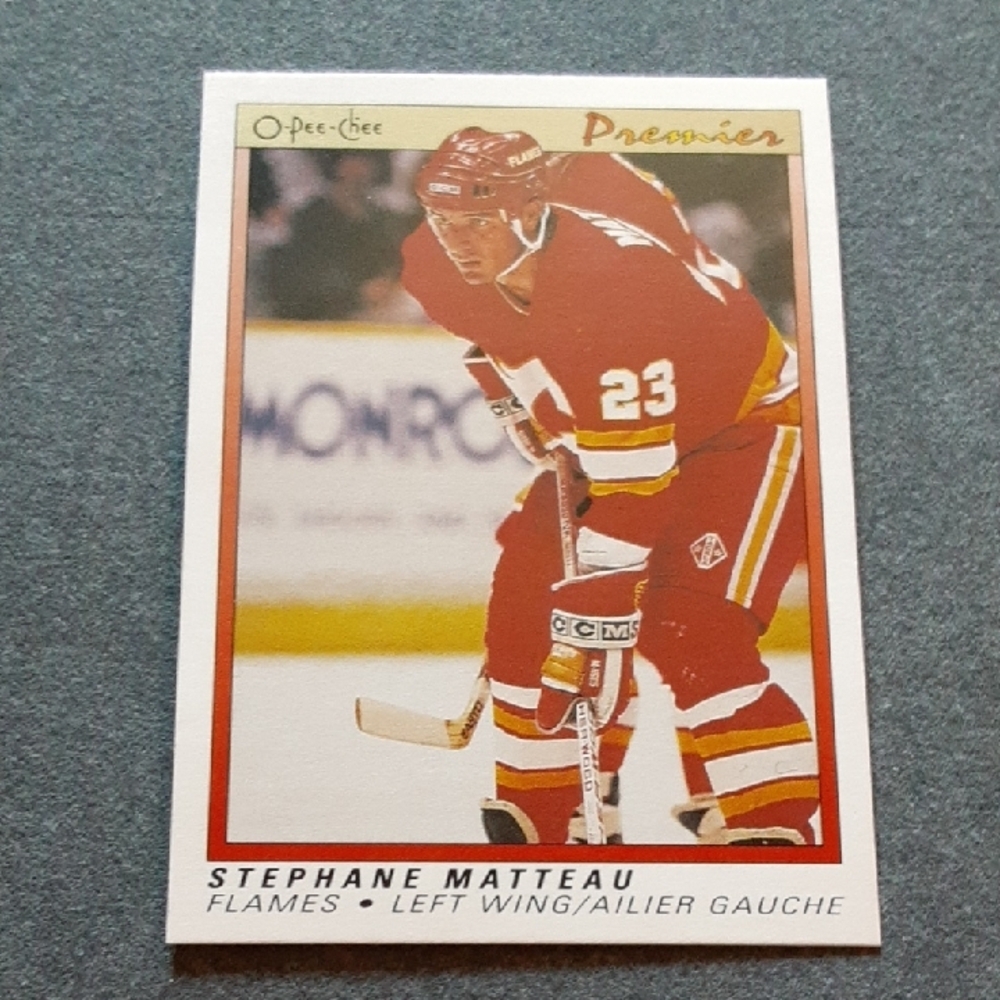 O-Pee-Chee Premier Stephane Matteau NHL Hockey Rookie Card